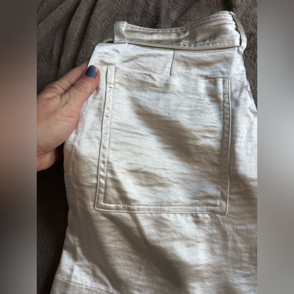 Banana Republic White Cream High Waist Women's Shorts - Picture 8 of 9